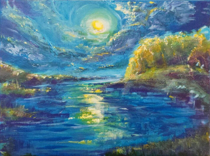 moon - 40 x 30 cm - 260€