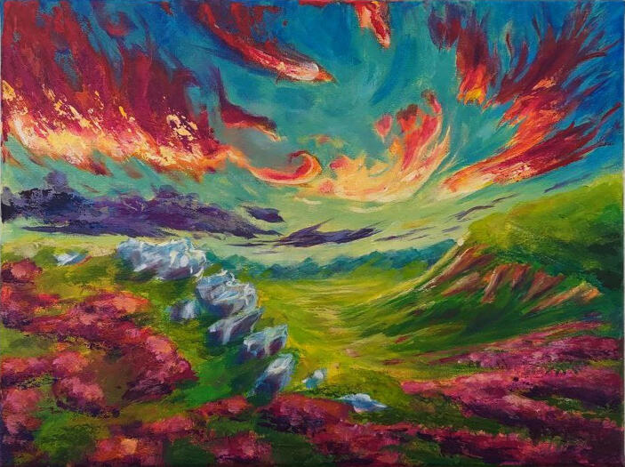 hillside - 40 x 30 cm - 260€