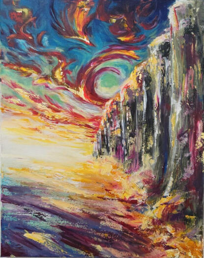 cliffside - 40 x 50 cm - 330€