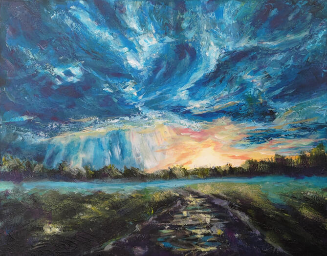 storm - 50 x 40 cm - 330€
